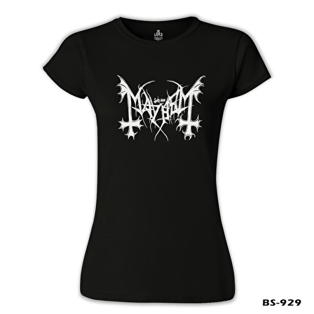 Mayhem - Logo Siyah Bayan Tshirt