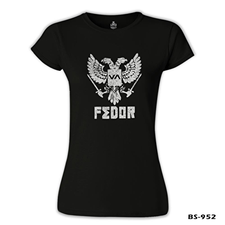 Fedor - Logo Siyah Bayan Tshirt