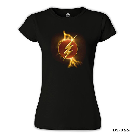 Flash - Lightening Siyah Bayan Tshirt
