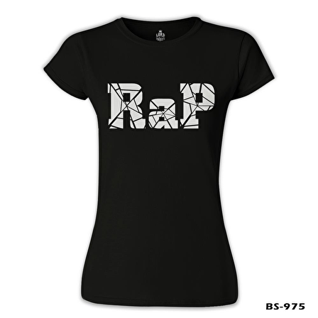 RAP Logo Siyah Bayan Tshirt