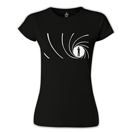 James Bond - Never Say Never Siyah Bayan Tshirt