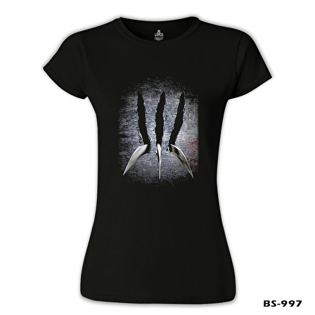 Men Origins Siyah Kadın Tshirt