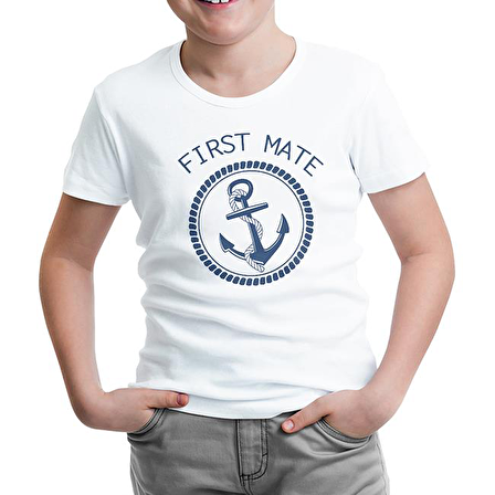 First Mate - Archor Beyaz Çocuk Tshirt