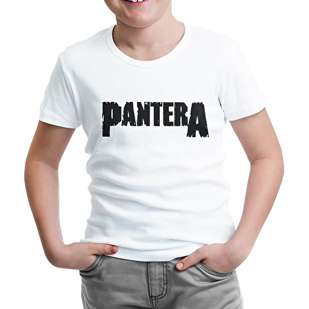 Pantera - Logo Beyaz Çocuk Tshirt