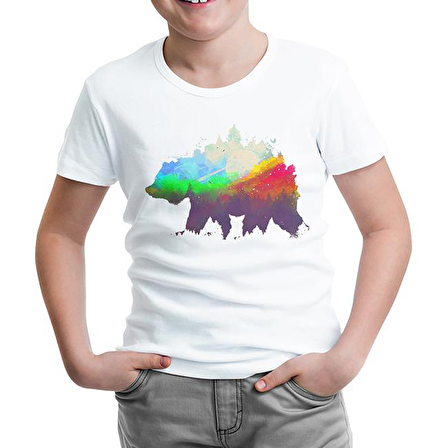 Natür Vald Beyaz Çocuk Tshirt