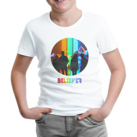 Imagine Dragons - Believer Beyaz Çocuk Tshirt