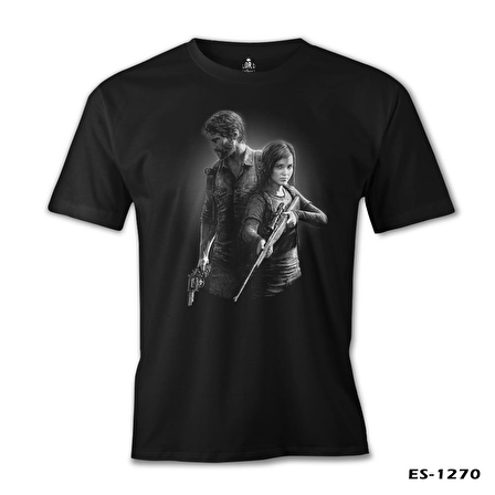 The Last of Us - Remastered Siyah Erkek Tshirt