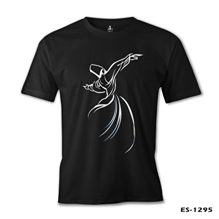 Mevlana Siyah Erkek Tshirt