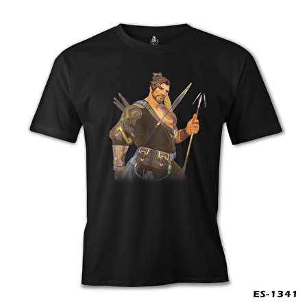 Overwatch - Hanzo Siyah Erkek Tshirt