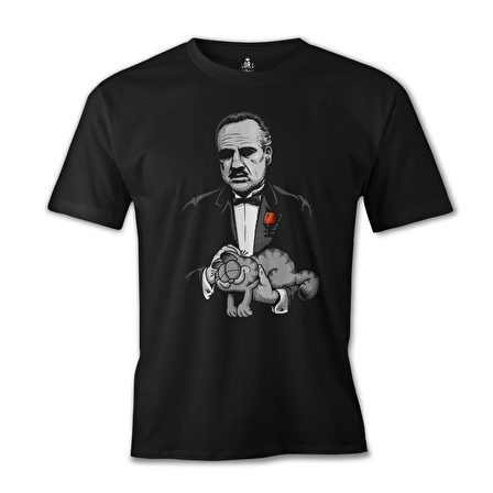 The Godfather - The Cat Siyah Erkek Tshirt