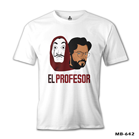 La Casa De Papel - El Profesor Beyaz Erkek Tshirt