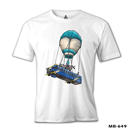 Fortnite - Bus Beyaz Erkek Tshirt