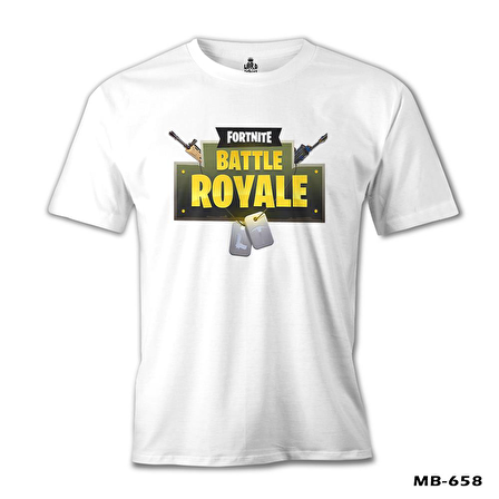 Fortnite - Battle Royale Beyaz Erkek Tshirt
