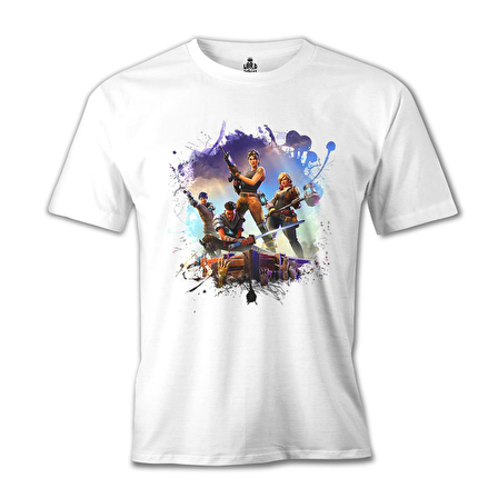 Fortnite - Station Beyaz Erkek Tshirt