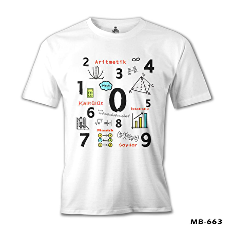 Matematik - Aritmetik Beyaz Erkek Tshirt