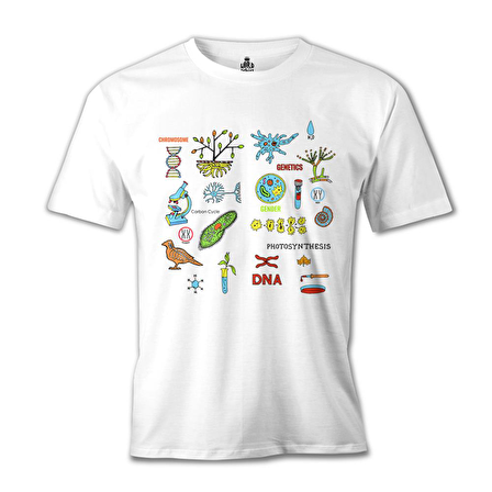 Biyoloji - DNA Beyaz Erkek Tshirt