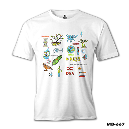 Biyoloji - DNA Beyaz Erkek Tshirt
