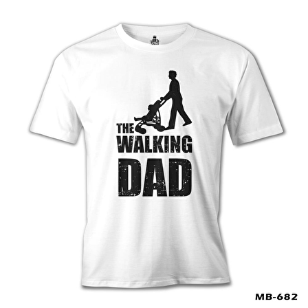 The Walking Dad Beyaz Erkek Tshirt