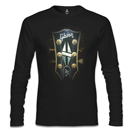 Gitar - Gibson 2 Siyah Erkek Sweatshirt