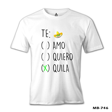 Te Quila Beyaz Erkek Tshirt