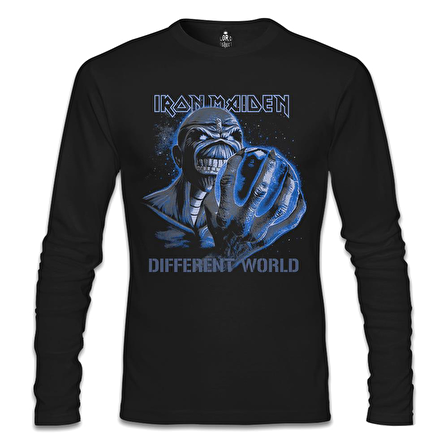 Iron Maiden - Different World Siyah Erkek Sweatshirt