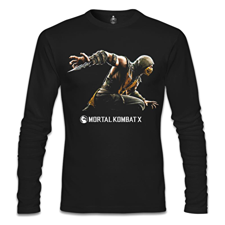 Mortal Combat X Siyah Erkek Sweatshirt