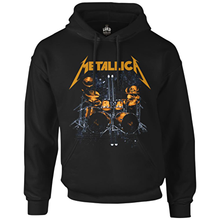 Metallica - Sticks Siyah Erkek Fermuarsız Kapşonlu