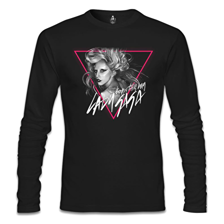 Lady Gaga - Born this Way Siyah Erkek Sweatshirt