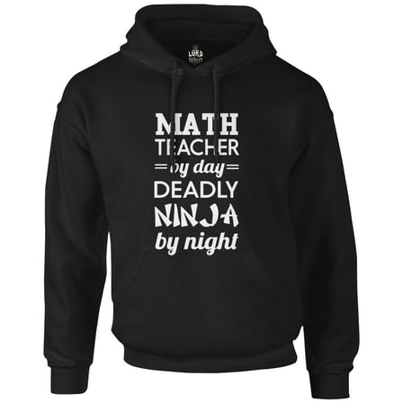 Math Teacher by Day Öğretmenler Günü Siyah Erkek Fermuarsız Kapşonlu