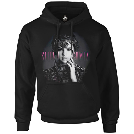 Selena Gomez - Stars Dance Siyah Erkek Fermuarsız Kapşonlu