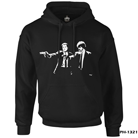 Pulp Fiction - That Scene Siyah Erkek Fermuarsız Kapşonlu