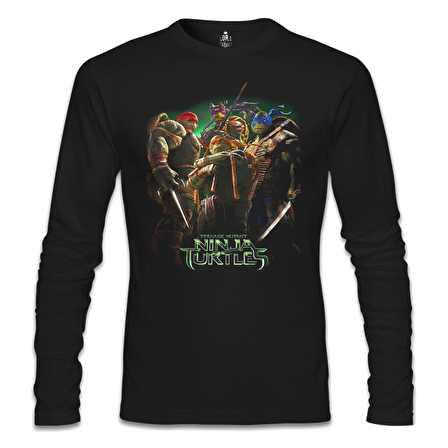 Ninja Turtles Siyah Erkek Sweatshirt