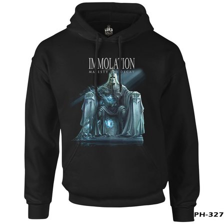 Immolation - Majesty and Decay Siyah Erkek Fermuarsız Kapşonlu