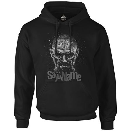 Breaking Bad - Say My Name Siyah Erkek Fermuarsız Kapşonlu