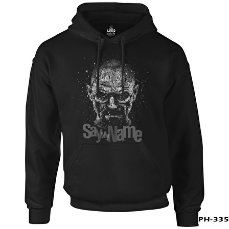 Breaking Bad - Say My Name Siyah Erkek Fermuarsız Kapşonlu