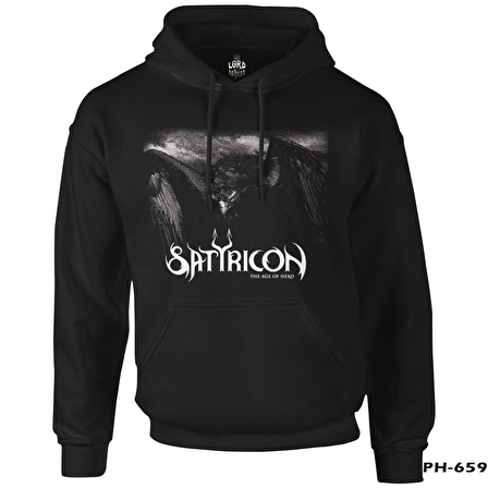 Satyricon - The Age of Nero Siyah Erkek Fermuarsız Kapşonlu