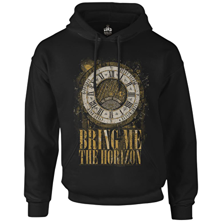 Bring me the Horizon - Clock Siyah Erkek Fermuarsız Kapşonlu