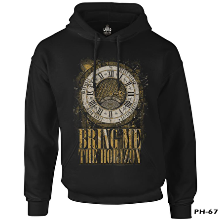 Bring me the Horizon - Clock Siyah Erkek Fermuarsız Kapşonlu