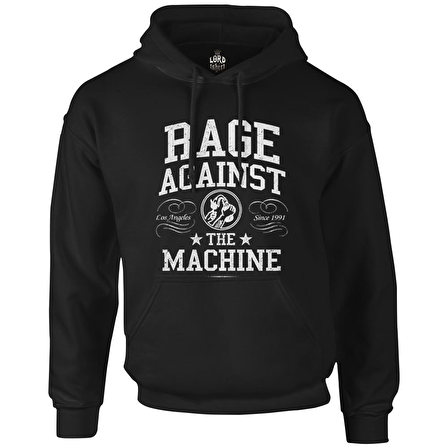 Rage Against the Machine Siyah Erkek Fermuarsız Kapşonlu
