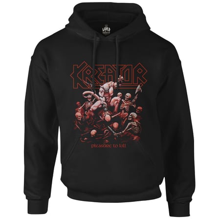 Kreator - Pleasure to Kill Siyah Erkek Fermuarsız Kapşonlu