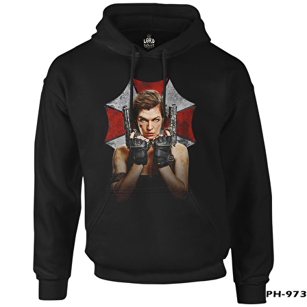 Resident Evil - The Final Siyah Erkek Fermuarsız Kapşonlu