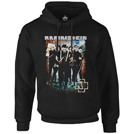 Rammstein - Nicht für Mich  Siyah Erkek Fermuarsız Kapşonlu