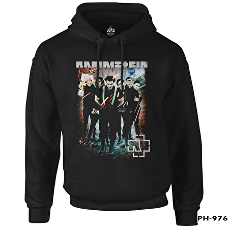 Rammstein - Nicht für Mich  Siyah Erkek Fermuarsız Kapşonlu