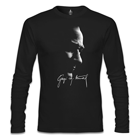 Atatürk - Gazi İmza Siyah Erkek Sweatshirt