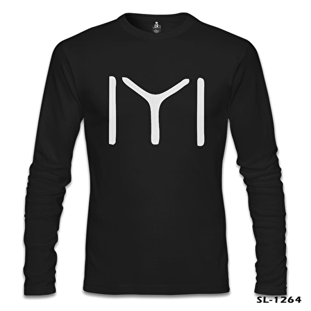 Türk Kayı Boyu - Logo Siyah Erkek Sweatshirt