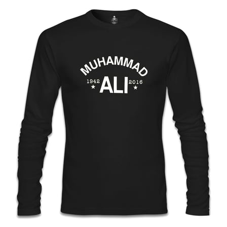 Muhammad Ali - 1942 Siyah Erkek Sweatshirt