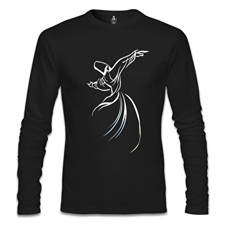 Mevlana Siyah Erkek Sweatshirt