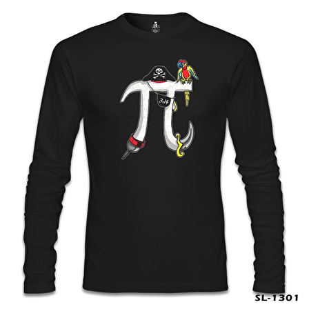 Matematik - Pi 4 Siyah Erkek Sweatshirt
