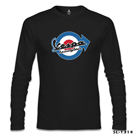 Vespa - Lexington Siyah Erkek Sweatshirt