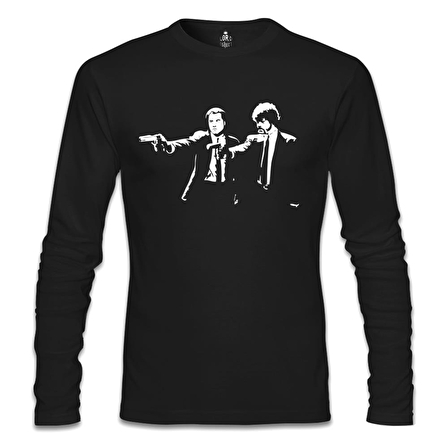 Pulp Fiction - That Scene Siyah Erkek Sweatshirt